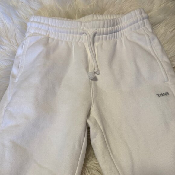 White TNA 2XS sweatpants - Picture 2 of 3
